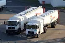 2 MAN Tankfahrzeuge gesehen am Flughafen Düsseldorf 27.2.2016