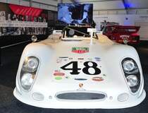 Porsche 908, Bj. 1968 - 1971, 3000 ccm.  Steve McQueen & Pete Revson wurden mit diesen Wagen 2. beim 12-Stunden-Rennen von Sebring 1970.
Porsche Ausstellung beim 24h Le Mans 12.06.2014
https://de.wikipedia.org/wiki/Porsche_908