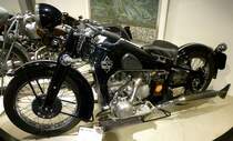 Gnome&Rhone, Oldtimer-Motorrad aus Frankreich, 2-Zyl.Boxermotor mit 749ccm und 18PS, Vmax.130Km/h, NSU-Museum, Sept.2014