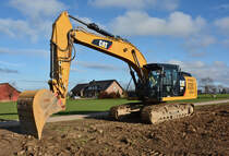 Cat 329 E Raupenbagger bei Euskirchen - 09.01.2016