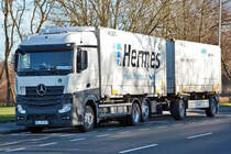 MB Actros 2542 Hängerzug  Hermes  in Euskirchen - 25.01.2015