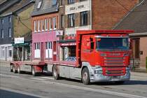 Scania R 520 Hängerzug, aufgenommen am 09.03.2016