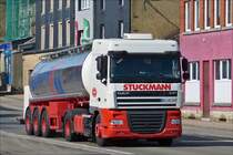DAF XF Tanksattelzug gesehen am 09.03.2016.