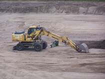 Komatsu PW 170 ES-6 auf einer Baustelle in Speyer, 02.11.2007