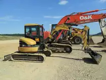 Caterpillar 304 CR am 07.08.2010 in der Nähe von Irrel