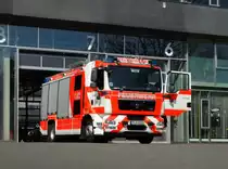 MAN TGM Rosenbauer HLF 20/16 (Florian Frankfurt 1/46) am 18.03.16 in Frankfurt am Main an der Hauptfeuerwache Downside