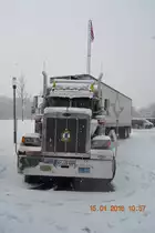 Peterbilt am 15.01.2016 im Messepark Löbau