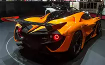 Apollo Arrow (Rückansicht), fotografiert auf dem Autosalon Genf 2016.