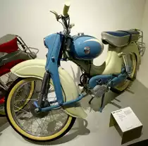 Miele Typ K53, Baujahr 1960, 1-Zyl.2-Taktmotor mit 47ccm und 3,2PS, Vmax.57Km/h, NSU-Museum, Sept.2014