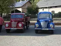 2 Framos am 06.10.2007 im Bahnhof Bertsdorf