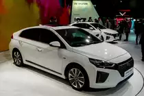 Hyundai Ioniq, der Prius Konkurrent aus Südkorea. Foto: Autosalon Genf 2016 März.