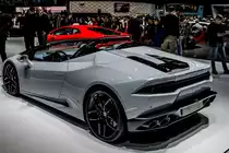 Lamborghini Huracán Spyder, aufgenommen auf dem Autosalon Genf 2016