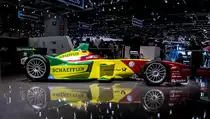 ABT Formel-E Rennwagen, gesehen auf dem Autosalon Genf 2016