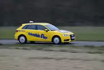 Mitzieher im Straßenverkekr Fahrschule Fiss mit Audi A3 auf der K11 von Übach-Palenberg nach Herbach am 18.3.2016