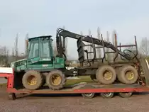 Timberjack 810 B am 28.02.2016 in der Nähe von Besch