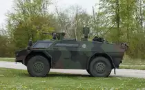 Späh- und Aufklärungsfahrzeug FENNEK von der 8. Aufklärungsbataillon des 12. Panzerbrigade Heeresaufklärungstruppe der Bundeswehr. 
Aufgenommen beim 44. Deutsch - Amerikanisches Volksfest auf dem Truppenübungsplatz U.S. Army Garrison Hohenfels,02.Mai2015