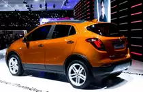 Opel Mokka X (Facelift Modell). Aufnahme: Autosalon Genf 2016.