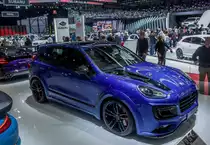 Porsche Cayenne getunert, alias Techart Magnum Sport. Foto: Autosalon Genf 2016.