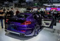 Getunerter Porsche panamera, alias Techart Grand GT. Foto: Autosalon Genf 2016.