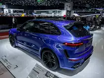Porsche Cayenne getunert, alias Techart Magnum Sport. Foto: Autosalon Genf 2016.