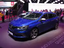 Renault Megane IV Grandtour, ausgestellt auf dem Autosalon Genf 2016.