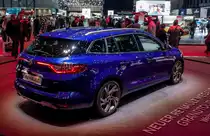 Renault Megane IV Grandtour (Rückansicht), ausgestellt auf dem Autosalon Genf 2016.
