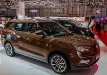 SsangYong Tivoli XLV, ausgestellt auf dem Autosalon Genf 2016.