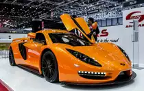 SIN Cars Sin R1, ausgestellt auf dem Autosalon Genf 2016.