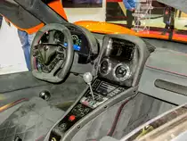 Interieur des SIN Cars Sin R1, ausgestellt auf dem Autosalon Genf 2016.