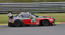 BMW Z4 GT3, von BMW Sports Trophy Team Schubert, Fahrer: Dominik Baumann & Jens Klingmann im ADAC GT Master 2015, erster Platz in der Teamwertung 2015.
Aufnahme vom 20.06.2015 in Spa Franchorchamps