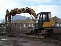 JCB JS 70 auf einer Baustelle in Konz, 11.02.2007