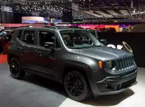 Jeep Renegade, gesehen auf dem Autosalon Genf 2016.