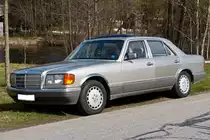 Mercedes S-Klasse Baureihe W126 in sehr guten Zustand gesehen in Regen Bayerischer Wald 02.04.2016