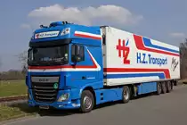 DAF XF 460 am 02.04.2016 in Bad Bentheim.