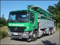 Mercedes-Benz Actros Betonpumpe im Gewerbegebiet Sassnitz am 10.07.2014