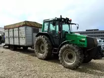 VALTRA mit Anhänger zum Tiertransport; 160329