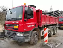 DAF CF 75 360 am 02.01.2010 in der Nähe von Echternach (Lux.)