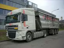 DAF XF 105 460 am 05.04.2008 in der Nähe von Trier-Ehrang