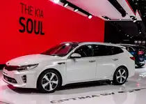 Kia Optima Sportwagon, ausgestellt auf dem Autosalon Genf 2016