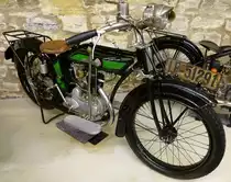 NSU Pony R251, Baujahr 1927, 1-Zyl.Motor mit 249ccm und 6PS, NSU-Museum, Sept.2014 .