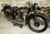 NSU 251S, Baujahr 1928, 1-Zyl.4-Taktmotor mit 247ccm und 10PS, NSU-Museum, Sept.2014 