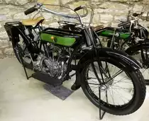 NSU 502T, Baujahr 1927, 2-Zyl.Motor,498ccm, 10PS, NSU-Museum, Sept.2014
