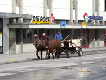 2PS mit Kutsche unterwegs in Davos am 26.03.2016