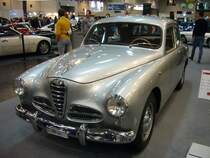 Alfa Romeo 1900 Berlina. 1950 - 1959. Das Modell 1900 wurde 1950 auf dem Pariser Autosalon vorgestellt. Der drehfreudige 4-Zylinderreihenmotor leistet 80 PS aus 1884 cm³ Hubraum. Techno Classica am 09.04.2016.
