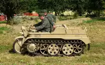 NSU-Kettenkrad, bei Vorf�hrungen des 6.Internationalen Milit�rfahrzeugtreffens im Schweizerischen Milit�rmuseum Full, Juli 2015