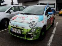 FIAT-500, als pfiffiger Werbeflitzer; 160409