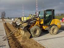 Volvo L 25B auf einer Baustelle bei Junglinster (Lux.), 13.03.2016