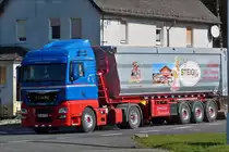 . MAN TGX 18.480 mit Kipperauflieger gesehen am 09.04.2016