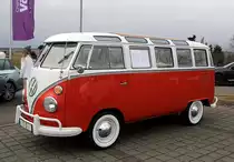 Der VW T1 war zusehn beim 1. Autofrühling im Gewerbepark Langenwolschendorf. Foto 20.03.16