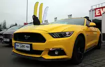 Der neue Ford Mustang war zusehn beim 1. Autofrühling im Gewerbepark Langenwolschendorf. Foto 20.03.16